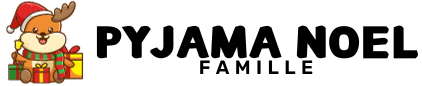 Pyjama noel famille logo